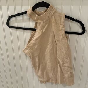 Princess Polly asymmetrical tank, S/M, Cream